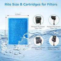 Aquarium Filter Replacement Cartridge - Rite-Size B / Size B-6pcs - image 2