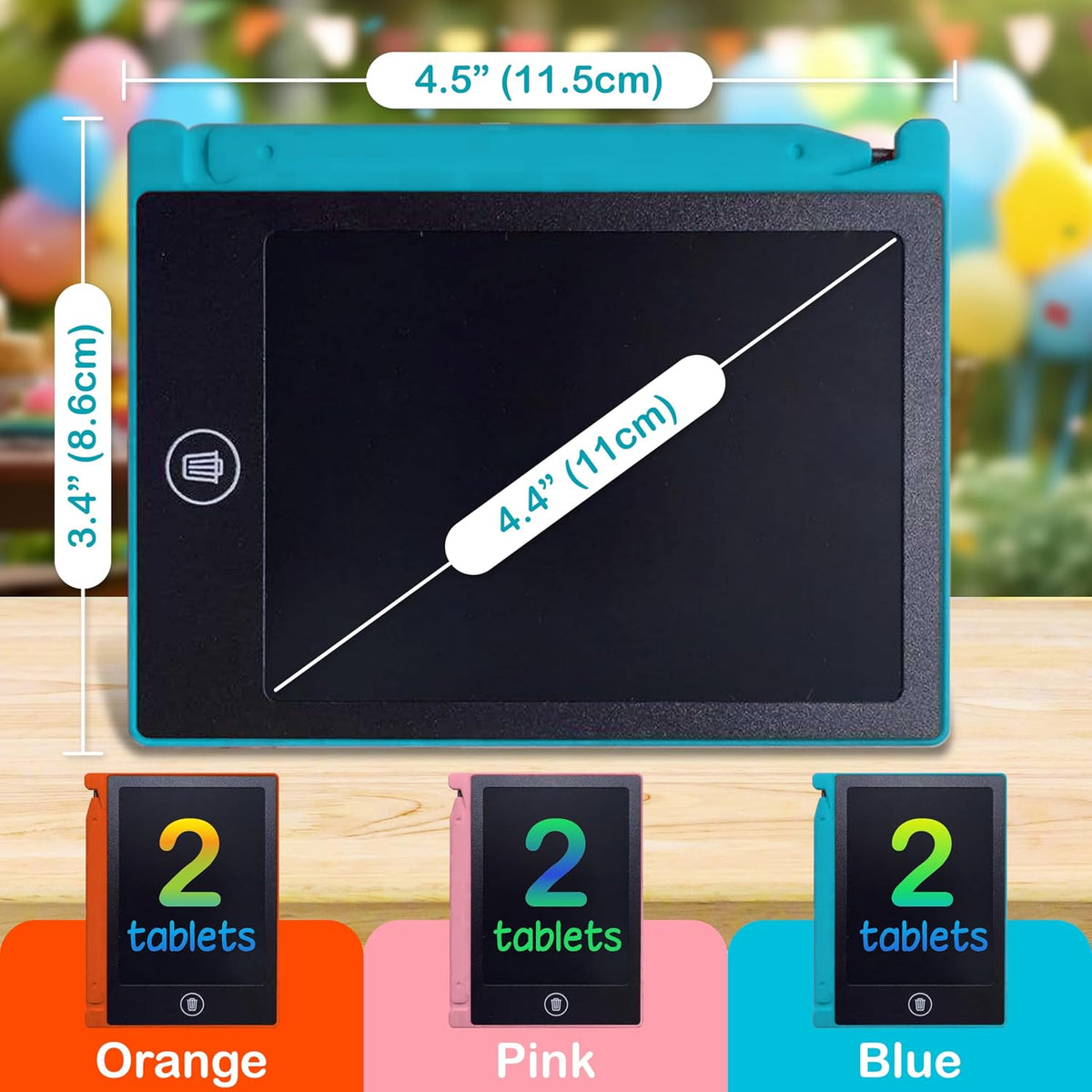 Playtapus Party Favor Mini LCD Writing Tablet for Kids - 6 Pack - image 4