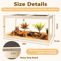 PROLEE Retile Tank, Bearded Dragon Tank - Oak / 60 Gallons - image 2