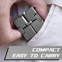 DOLASEV silver metal infinity cube fidget toy made of zinc alloy - view 15
