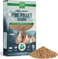 Small Pet Select Pine Pellet Bedding for Rabbits & Guinea Pigs - 8 Pound (Pack of 1)