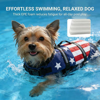Doglay dog life jacket with bright colors and reflective strips for swimming and boating - view 3