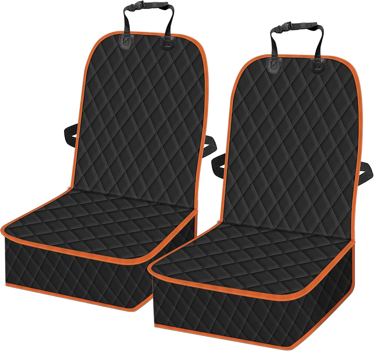 2 Packs Car Front Seat Cover for Dogs - 2 Pack-Orange / 2pack