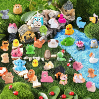 DIYDEC 60PCS Luminous Mini Resin Animals 60 Styles Miniatures Glow - 50pcs Mini Resin Animal - image 3