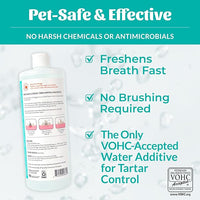 SKOUT'S HONOR Fresher Breath Water Additive for Pets - VOHC Accepted for Tartar Control, Freshens Breath Fast, No Brushing Required, 32 oz, 2-Pack
