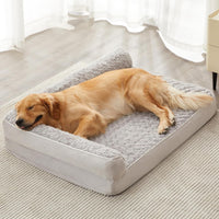 Orthopedic Washable Dog Bed - Silver Grey / 54.0"l x 36.0"w x 7.5"th