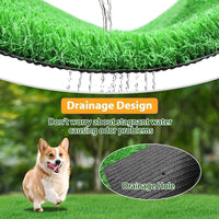 30 x 20 inches 2 Pack Fake Grass Pee for Dogs Artificial Grass Rug - 25.6 x 19.7 Inch (Pack of 2) - image 3