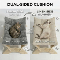 JSPYFITS Cat Cage Hammock with Ball - Cozy Grey - image 2