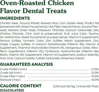 Greenies Feline Adult Dental Cat Treats, Oven Roasted Chicken Flavor, 9.75 oz. Tub