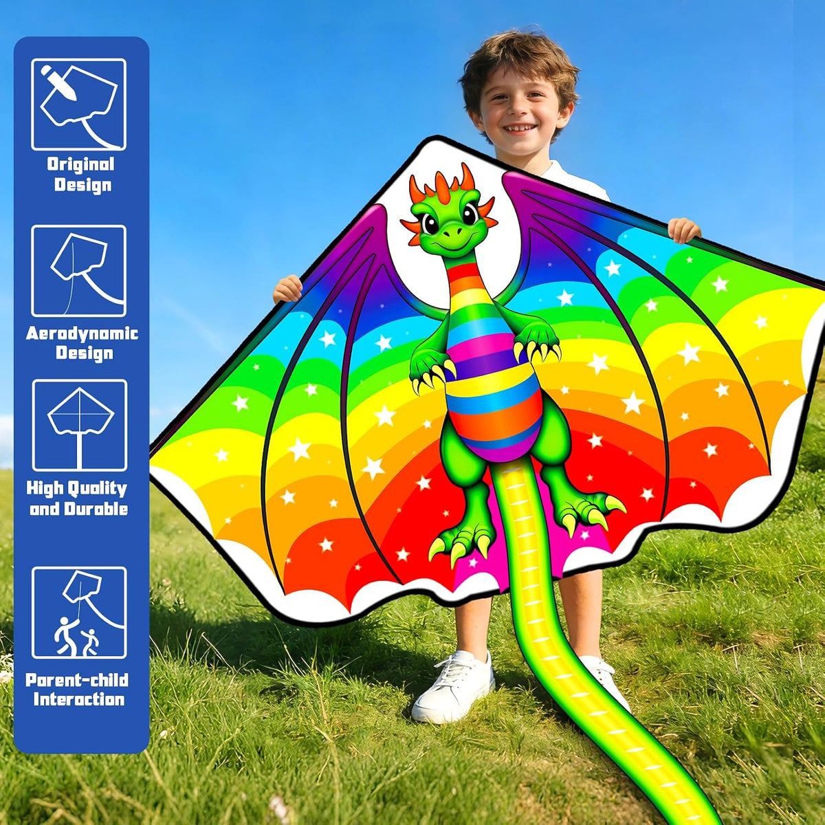 Kite for Kids Ages 4-8-12 & Adults - 2Pcs Dinosaur Kites - image 2
