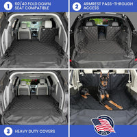 4Knines SUV Cargo Liner for Dogs, Fold Down Seats, Black Large – Essentials for Dogs - Black / Extra Large - image 4
