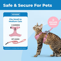 Voyager Escape-Proof Step-in Harness & Leash, Orange - Pink (327) / M (Chest: 16.5 - 19.5") - image 2