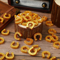 JUNEBRUSHS 50 Pcs Mini Pumpkins Fake Pumpkins Artificial Pumpkins - Horseshoe Style - image 4
