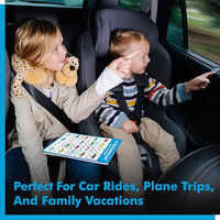 Road Trip Game Pad, 5 Games in 1 (Farm Animals, Car Colors, Buildings, Traffic Signs, Vehicles Scavenger Hunt Bingo), Pen Pencil Paper Game, Plane Trip/Car Travel/Getaway Activity Pad for Kid, Adult