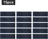 COSY HOMEER Edging Stair Treads Non-Slip Carpet Mat 28inX9in Indoor Stair Runners for Wooden Steps, Edging Stair Rugs for Kids and Dogs, 100% Polyester TPE Backing (15pc, Navy)