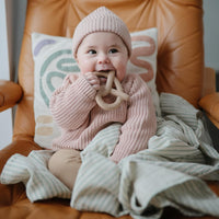 mushie Silicone Baby Teether Toy - Pretzel - image 3