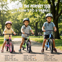 bicystar 16 inch balance bike for kids 5-8 with air rubber tires - view 12