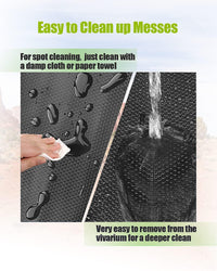 Bearded Dragon Tank Accessories, Reptile Substrate Floor - Black - image 3