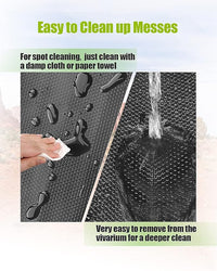 Bearded Dragon Tank Accessories, Reptile Substrate Floor for Bearded Dragon Enclosure 4x2x2, Leopard Gecko Tank Liner Mat for 120 Gallon Reptile Tank