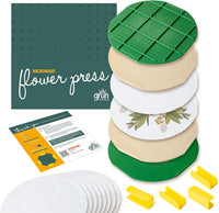 GSM Brands microwave flower press kit with two 10 inch round plates and clips
