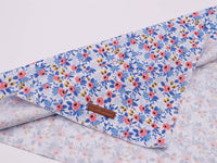Dog Bandanas 1PC Washable Cotton Triangle Dog Scarfs for Small Medium - Small / Blue Flower - image 4