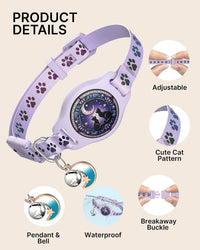 AirTag Cat Collar Breakaway - Purple - image 3