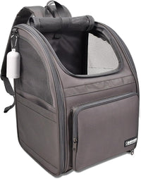 Jespet Pet Backpack Carrier for Small Dog - 4-Grey