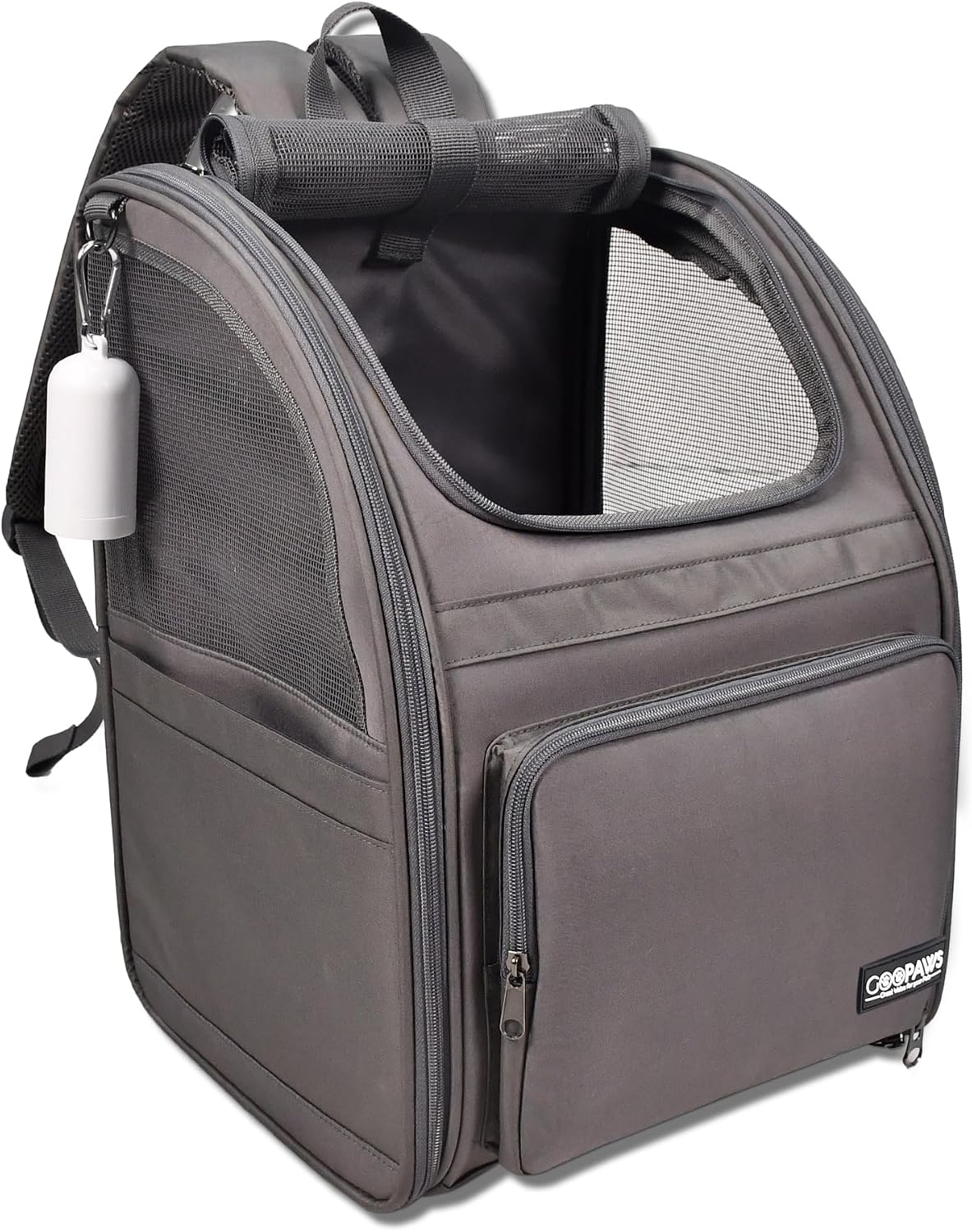 Jespet Pet Backpack Carrier for Small Dog - 4-Grey