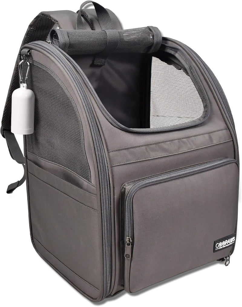 Jespet Pet Backpack Carrier for Small Dog - 4-Grey