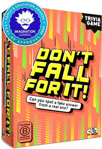 Don't Fall for It – Fun Trivia Board Game Age 3+ for Families and Kids | Hilarious Family Game for All Ages | 2+ Players, Portable and Easy to Play