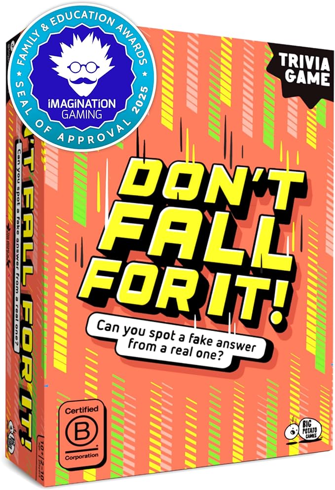 Don't Fall for It – Fun Trivia Board Game Age 3+ for Families and Kids | Hilarious Family Game for All Ages | 2+ Players, Portable and Easy to Play-Board Games-BIG FRENCHIES-TinyTreasures Baby Boutique