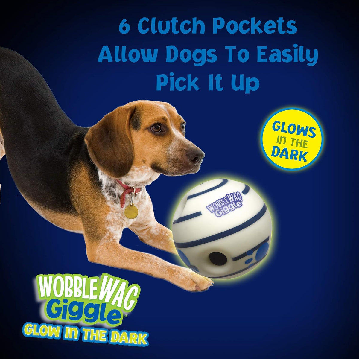 Wobble Wag Giggle Ball, Interactive Dog Toy - Glow In The Dark - image 4