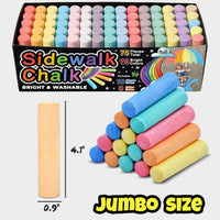 160 PCS Sidewalk Chalk for Kids, 14 Colors - 75 - image 3