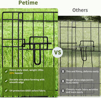Foldable Metal Dog Exercise Pen/Pet Puppy Playpen Kennels Yard Fence - Tan / 30''H / Playpen+Top Cover - image 4