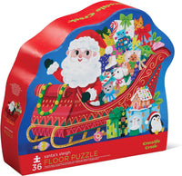 Crocodile Creek 36-Piece Jigsaw Floor Puzzle - Santa's Sleigh