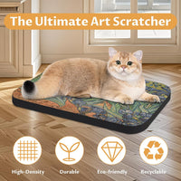 Cat Wall Scratcher, Art Cat Scratching Board for Indoor Cats – Essentials for Cats - Van Gogh-1-2 - image 4