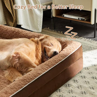 WNPETHOME Dog Beds for Large Sized Dogs, Washable Orthopedic Dog Couch Sofa Bed with Waterproof Lining & Non-Skid Bottom for Pet Sleeping