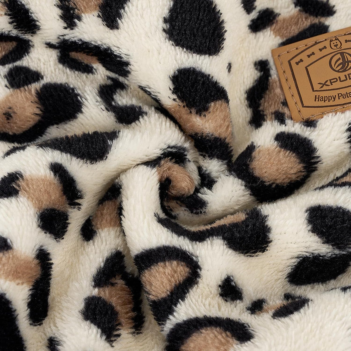 Cow Dog Sweater, Dog Winter Clothes for Small Medium Dogs Girl Boy Fleece Pet Pajamas for Winter - Yellow Leopard / XX-Large(Chest:21.7-23.6") - image 2