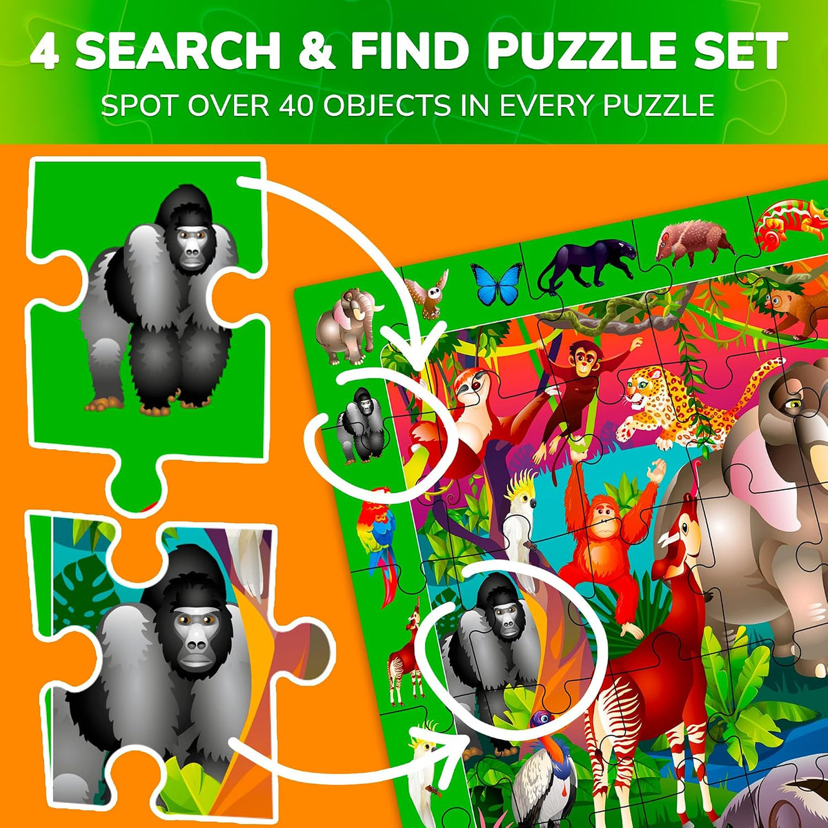 Jigsaw Puzzles for Kids Ages 4-6 - Animals - image 3