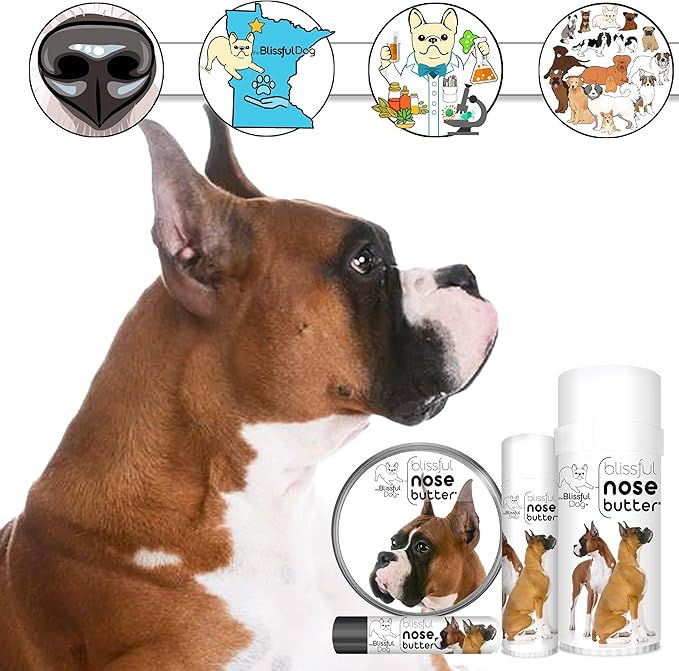 The Blissful Dog Show Boxer Unscented Nose Butter, 2 oz Tube