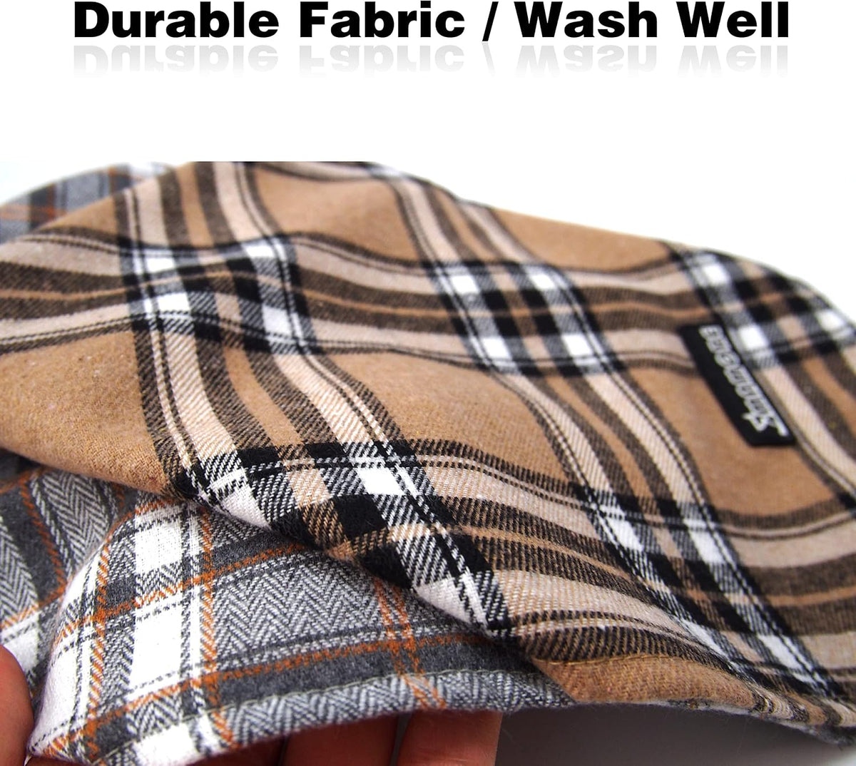 Soft Washable Plaid Bandanas for Dogs and Cats - Pink / Large - image 4