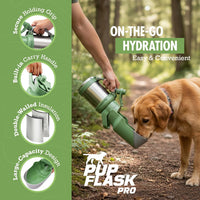 PupFlask Pro Portable Insulated Dog Water Bottle - Green / 50 Ounce - image 2