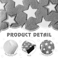 Haull 4 Pcs Waterproof Guinea Pig Bedding Mat, 13 x 10 - Black White Star / 13 x 18.5 Inch - image 3
