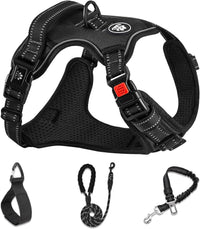 NESTROAD Dog Harness for Medium Sized Dog - Black / X-Large