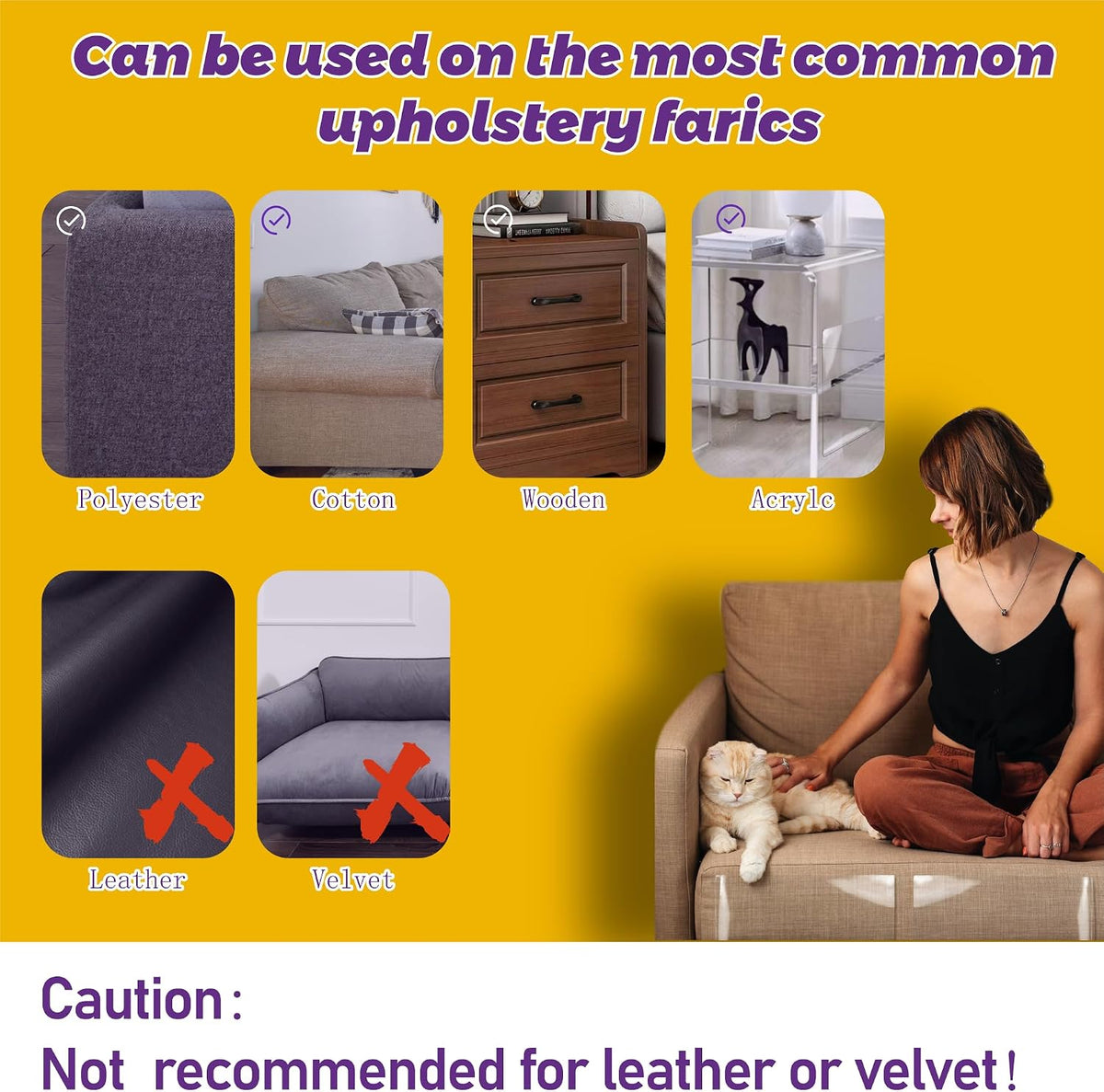 Polamg Cat Scratch Furniture Protector - 12P + 52 pins - image 2