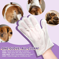IMMHABI 400 Count Hypoallergenic Dog Wipes - Lavender / 50 Glove Wipes - image 3