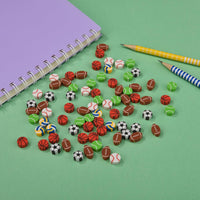 300PCS Mini Cute Animals and Fruits Pencil Erasers for Kids Bulk – Fun for Kids & Family - small / BALL - image 2
