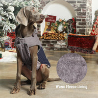 Warm Fleece Dog Hoodie for Small Dogs, Winter Puppy Coats - Grey / Small - image 3