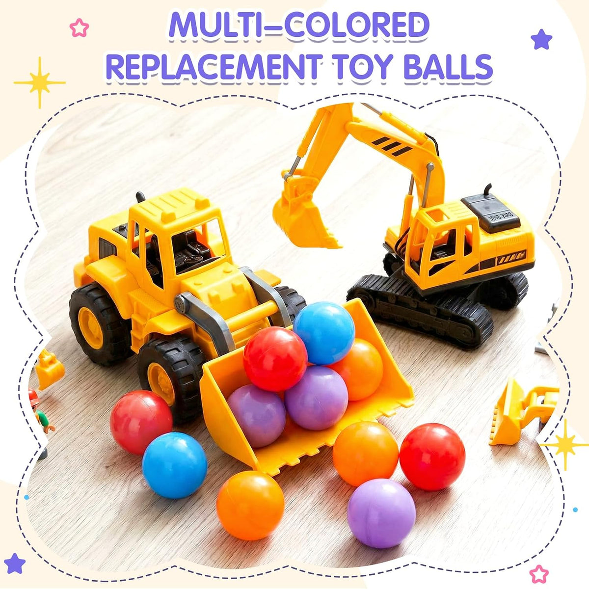Civaner 12 Pieces Plastic Replacement Balls 1.75 Inch for Toddler - 12 / Vibrant - image 2