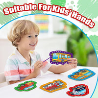 Quilinz lacing cards sewing kit with 9 cards and colorful laces for kids - view 7